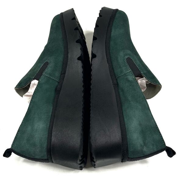Fly London PECE406FLY Forest Green Wedge Loafer Womens EU 38 US 7.5-8 New $260 - Picture 6 of 10